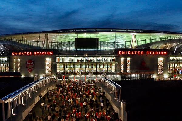 Arsenal's Emirate Stadium on match day