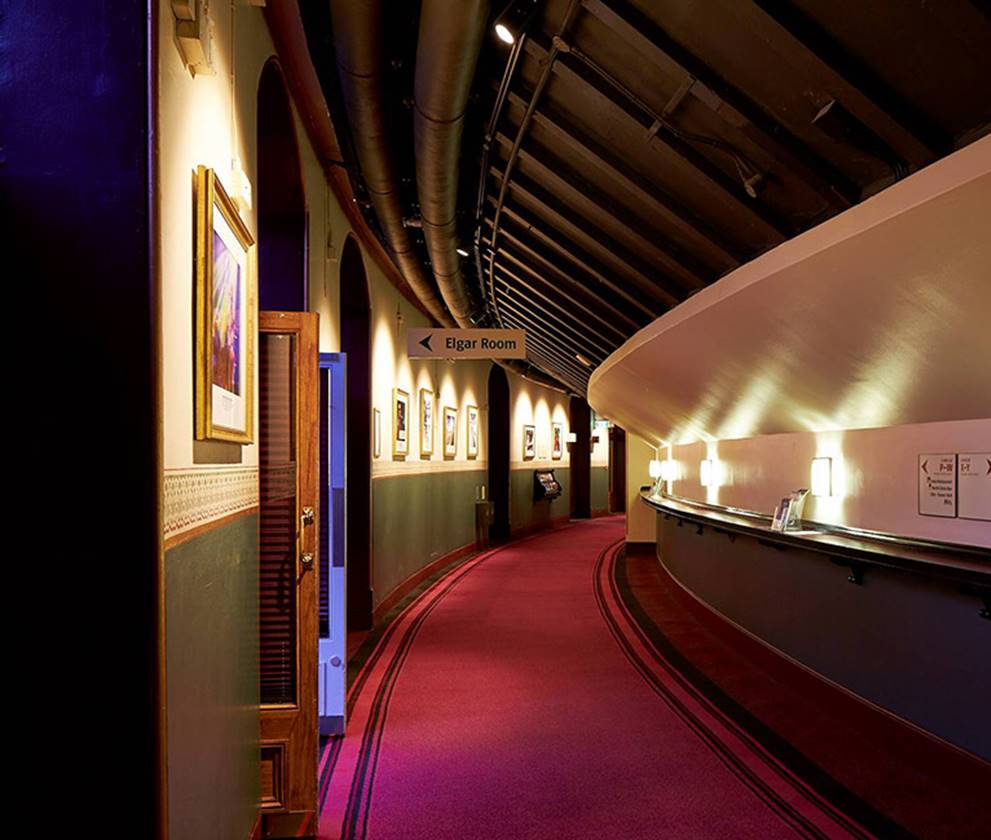 corridor inside Royal Albert Hall 