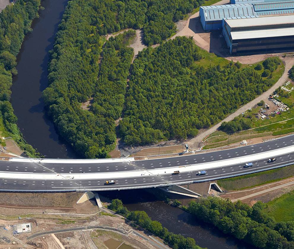 M74 Completion crossing river