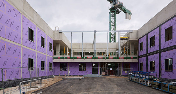 Construction progress at Tolworth