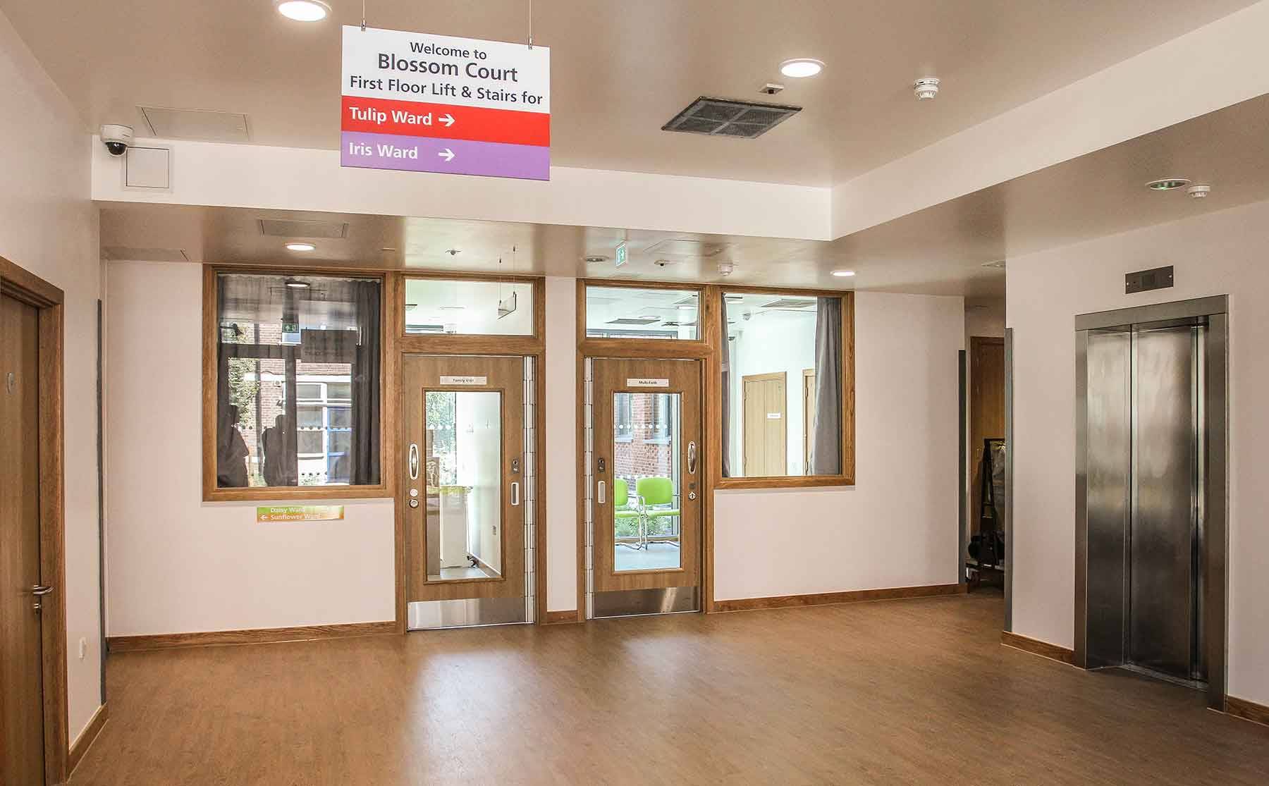 interior photo of entrance to st anns hospital in tottenham