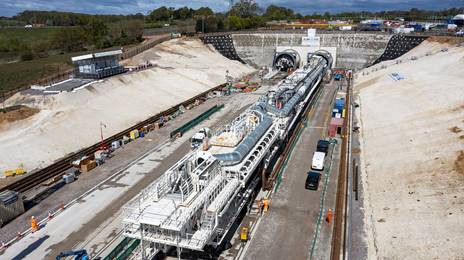 Florence, HS2's first tunnel boring machine (TBM)