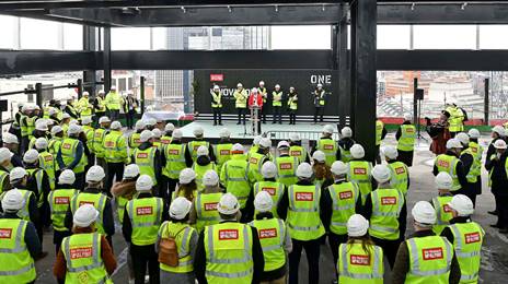 One Centenary Way topping out