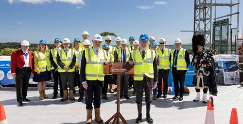 Poole Hospital topping out