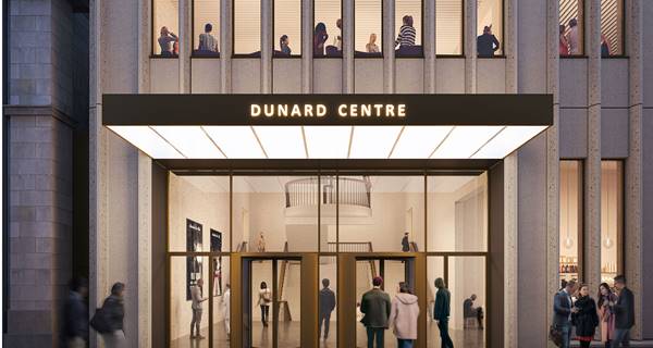 CGI of entrance to new Dunard Centre Edinburgh