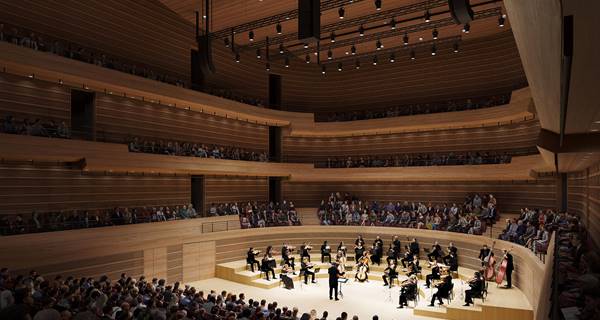 CGI of a concert in the new Dunard Centre Edinburgh