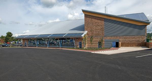 Outside view of Wentworth Leisure Centre, Hexham
