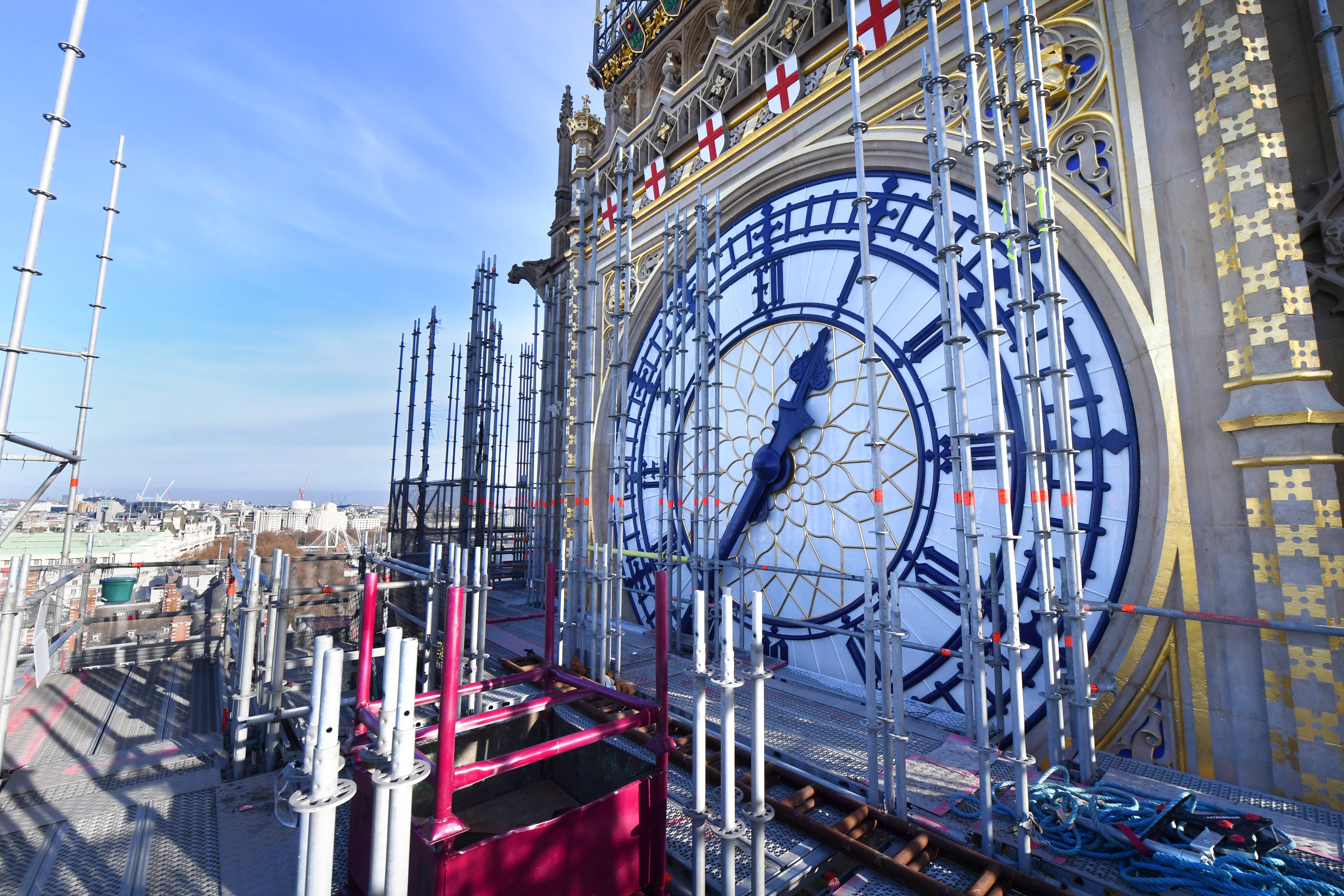 Elizabeth Tower clock face. Image credit ©UK Parliament Jessica Taylor