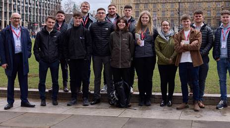 Apprentices visit Elizabeth Tower 