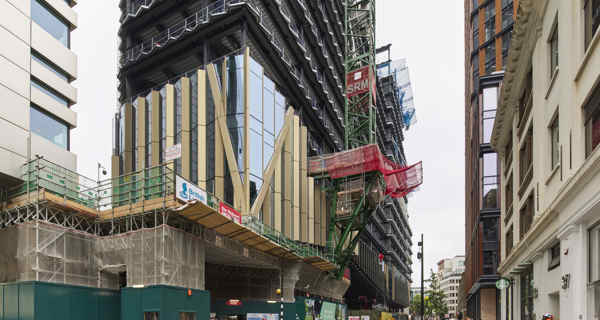A wide shot of cladding