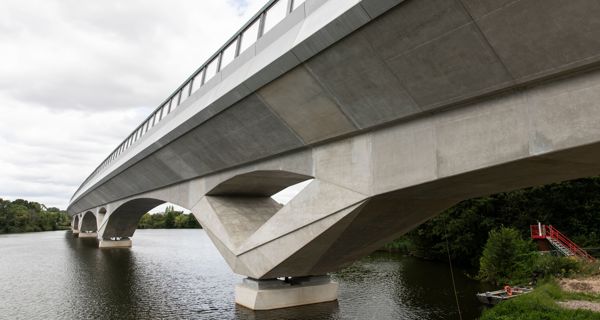 Colne Valley Viaduct structure from beneath