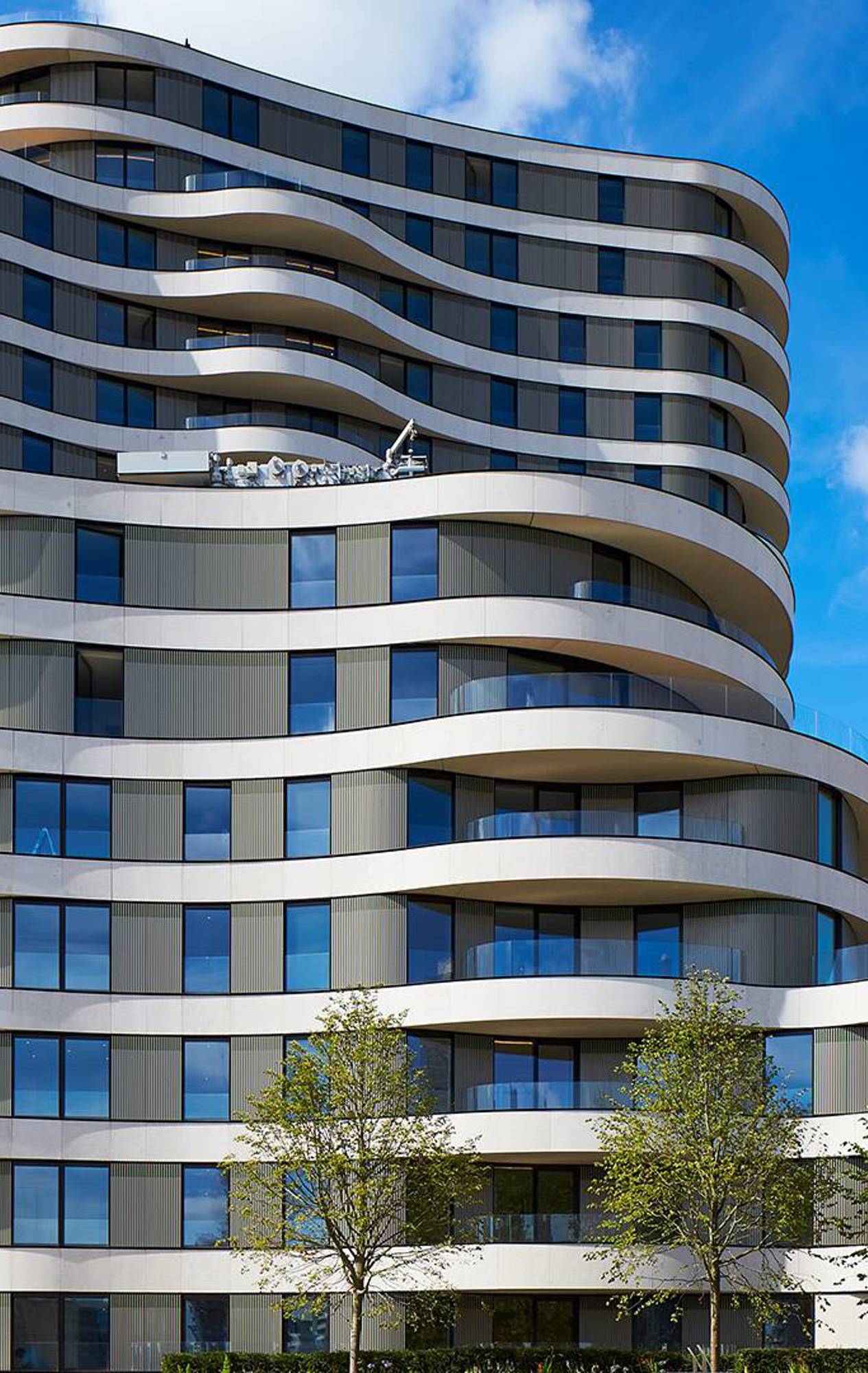 Front elevation of Riverwalk Residental complex