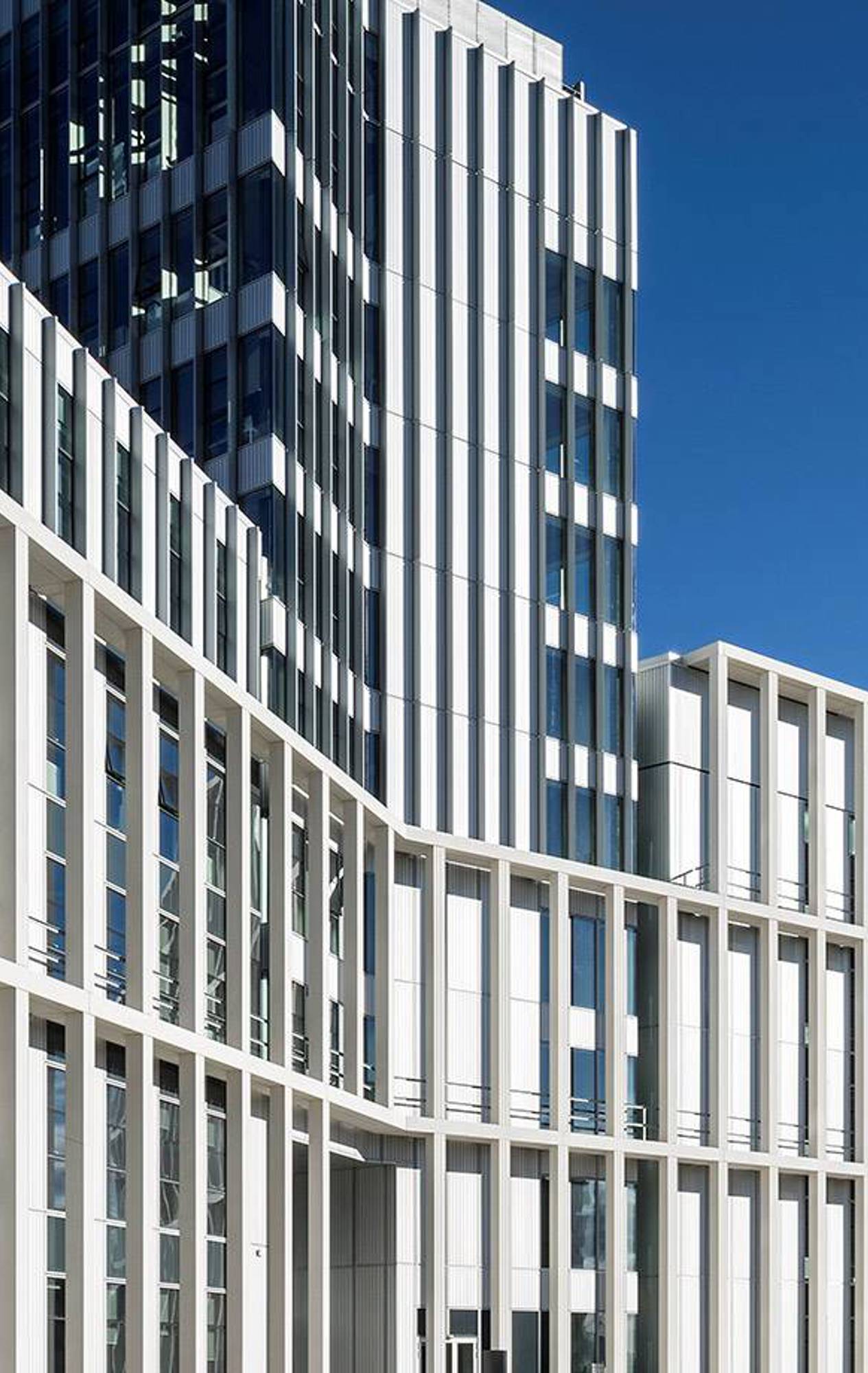 Aerial view of City of Glasgow College's Cathedral Street Campus