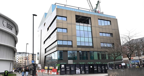 NESST in the centre of frame during construction