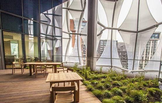 Seating area at the US Embassy in London