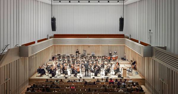 Interior of the new Chetham’s School of Music during a Concert