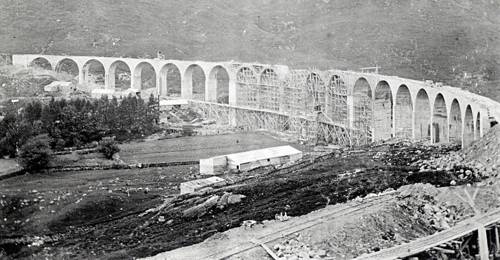 Glenfinnan Viaduct In Construction 1898
