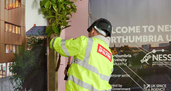 Works manager nails the evergreen bough at NESST topping out