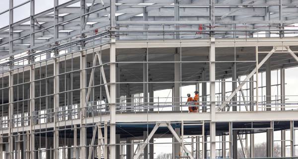 Steel Frame of Agratas battery facility