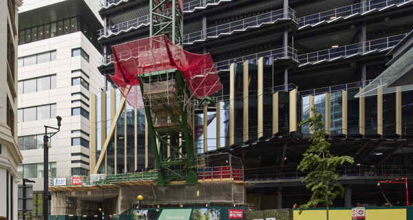 2 Finsbury Avenue cladding
